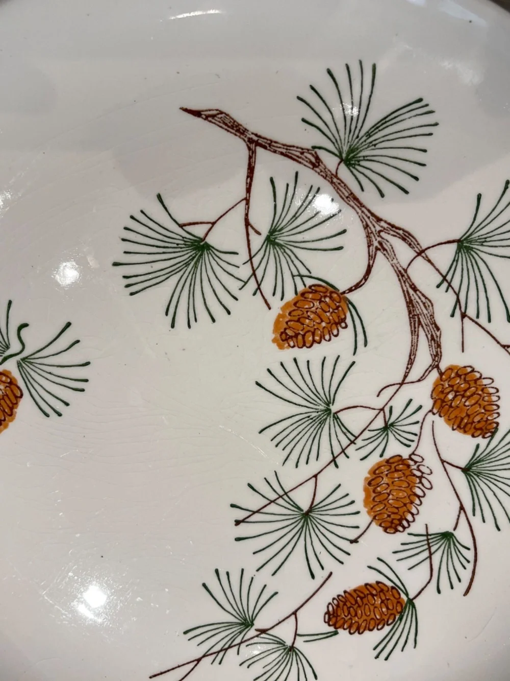 Stetson Marcrest~Vintage Misty Pine ovenproof hand painted underglaze Plates